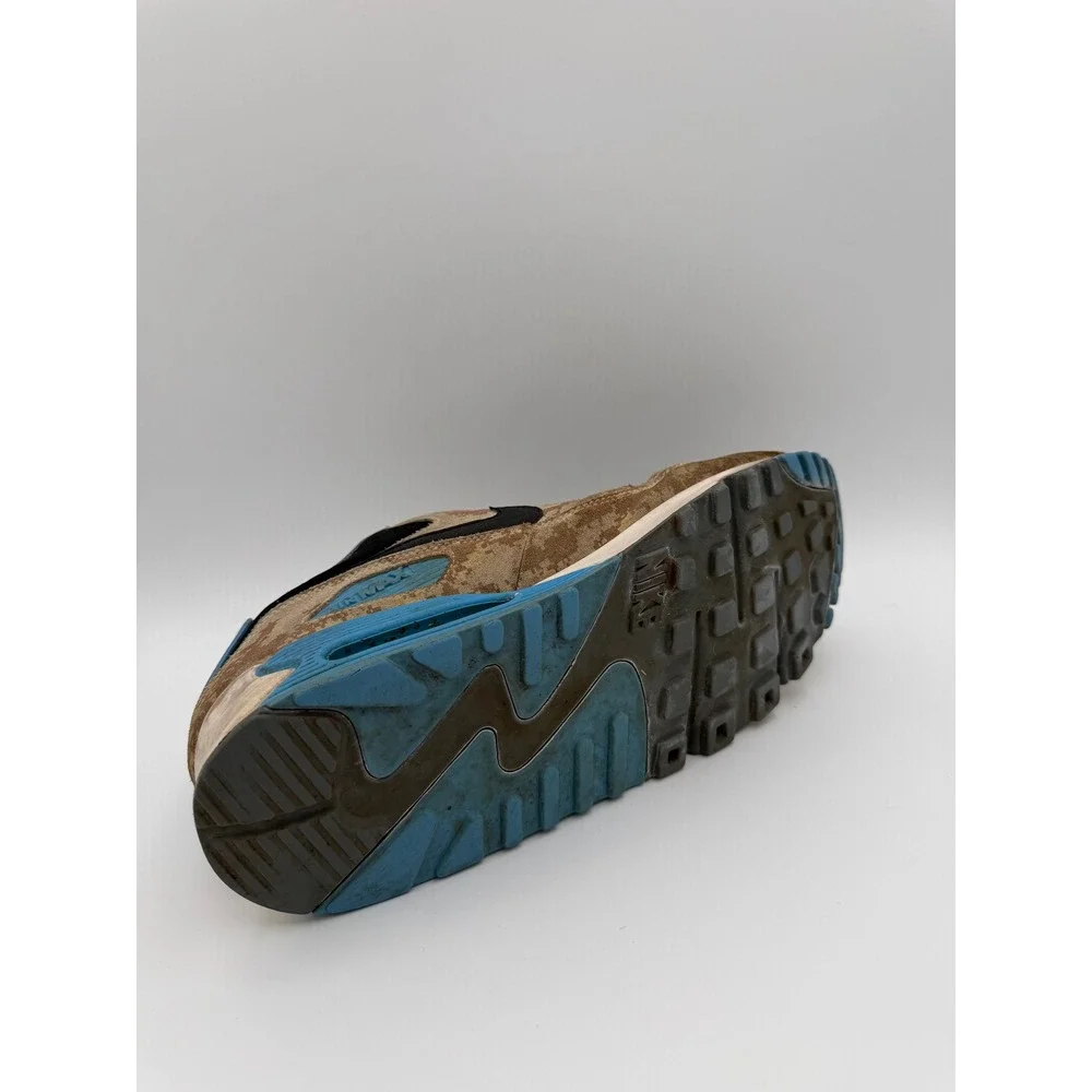 Nike Air Max 90 Premium Desert Digital Camo Blue Black 700155-200 Mens‎ 10.5